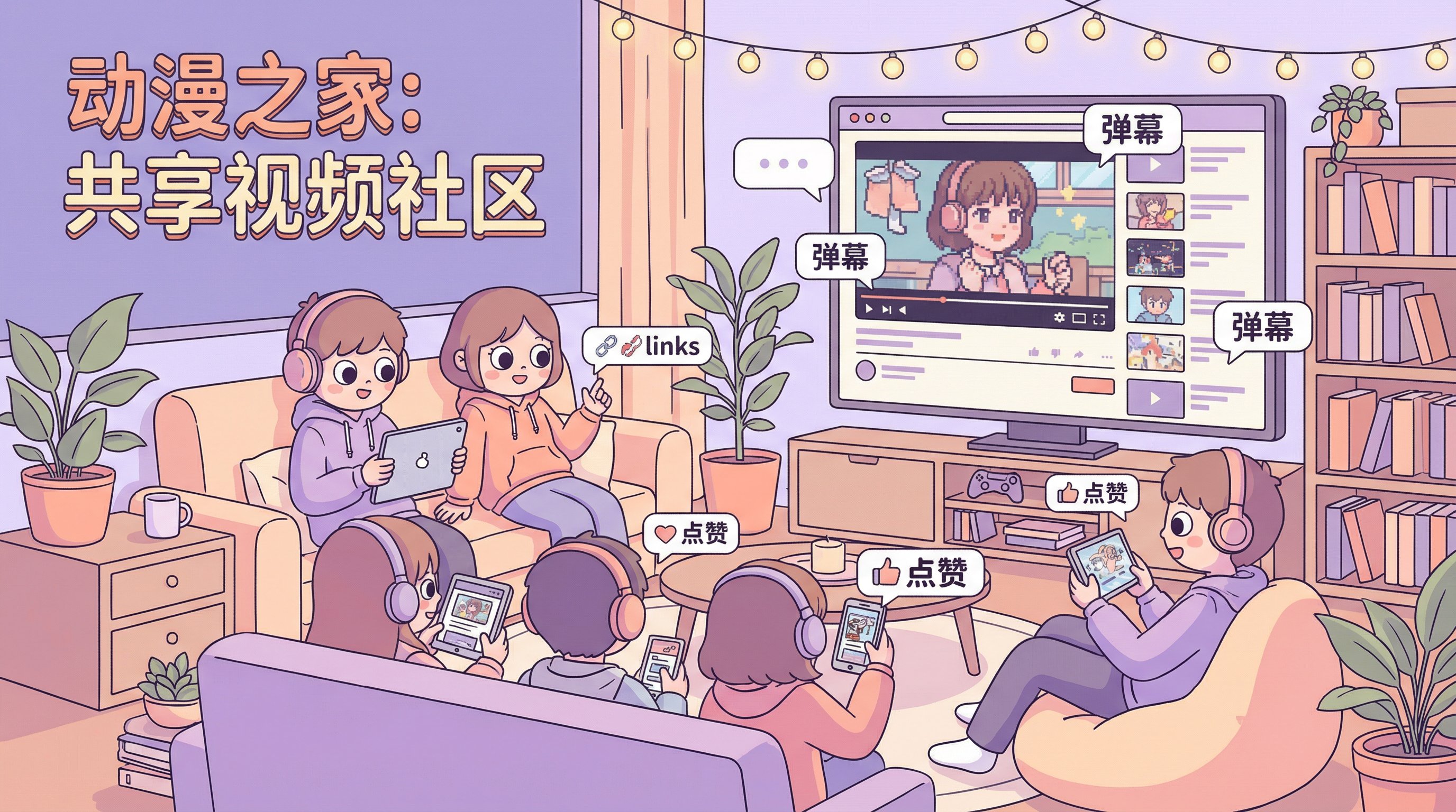 色虎动漫社区弹幕互动Banner